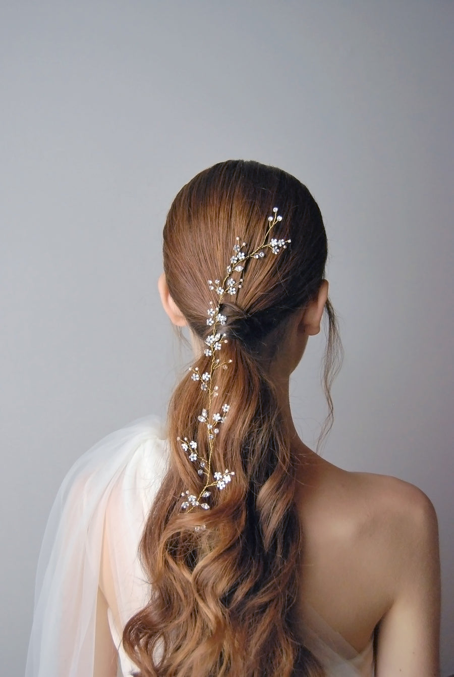 filo floreale gioiello capelli