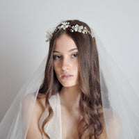 floral crown tiara for bride
