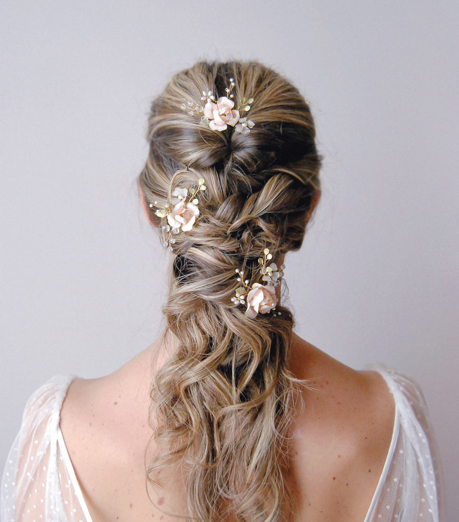 forcine floreali sposa rosa