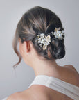 Forcine fiori a cuore e cristalli - Set 2