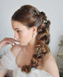 greenery wedding hairpins