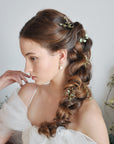 greenery wedding hairpins