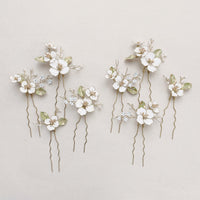 Apple blossom hair pins - set 4