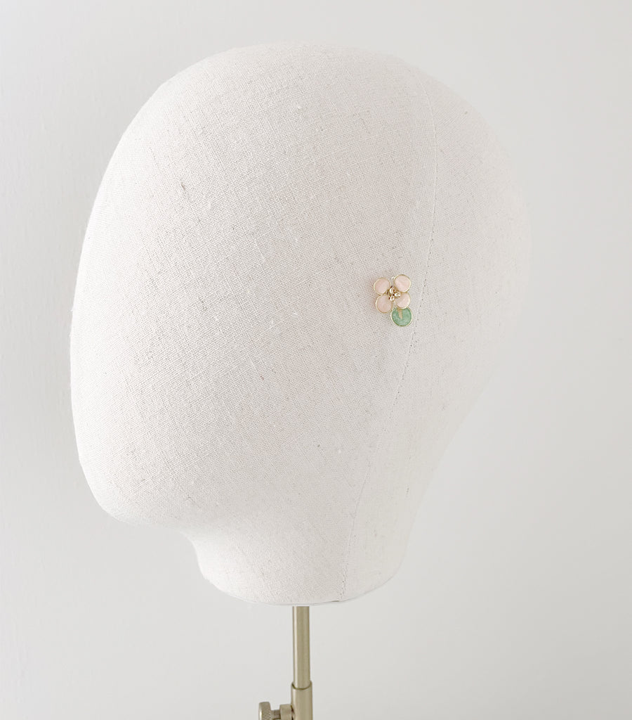 Orecchini fiori ed eucalipto