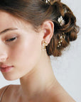 pendant flower earrings