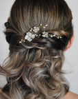 simple bride bobby pin hair accessory