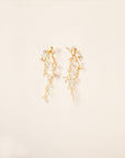 Long vine beaded earrings