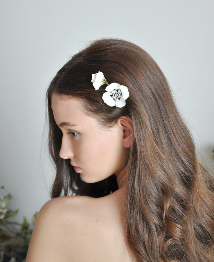 wedding floral hair jewelry