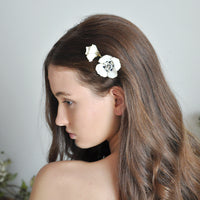 wedding floral hair jewelry