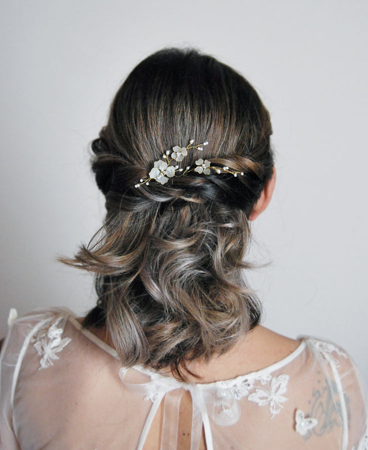 wedding flower bobby pin