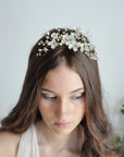 white crystal hairpiece